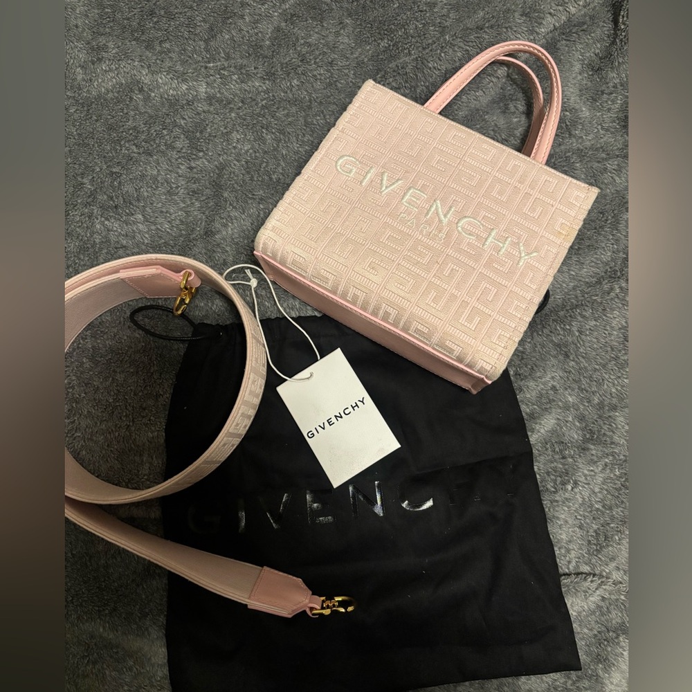 Givenchy Blush Pink hand bag with Gold Accents